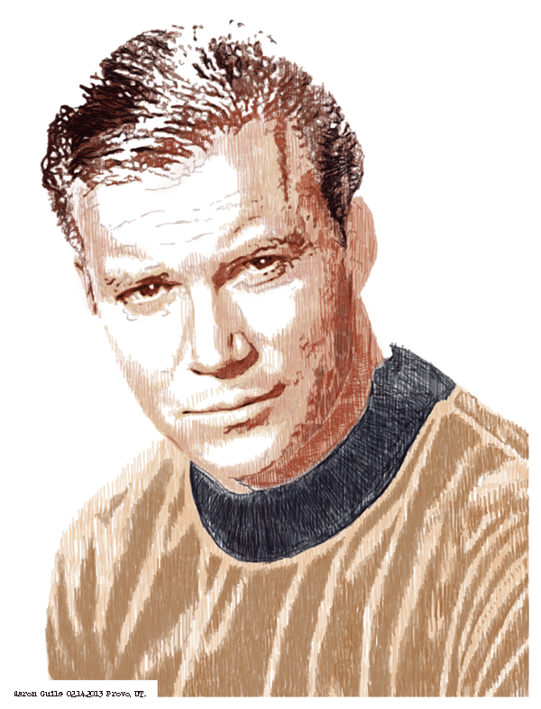 Captain-James-T-Kirk-Star-Trek-Old-Portrait